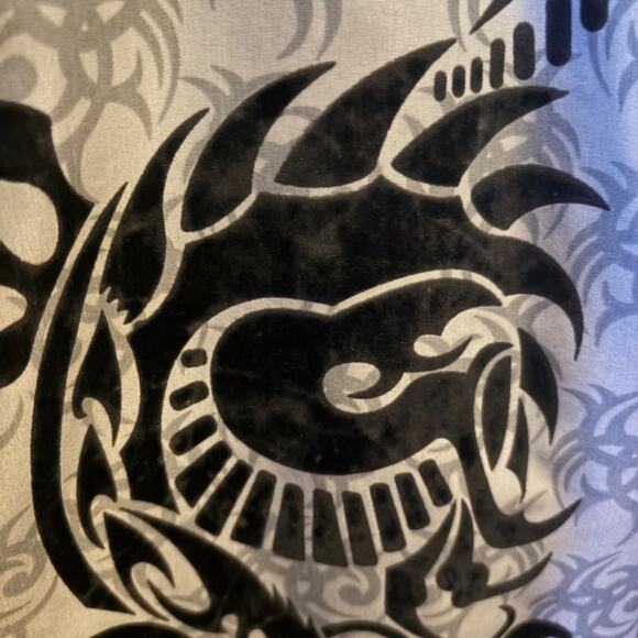 Rare Vintage JNCO Button-Up Shirt - Tribal Dragon Design - Small Y2K Vintage - Picture 5 of 6